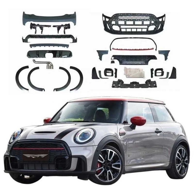 Mini Cooper F56 F57 2013-2019 Body Kit Upgrade JCW New Front & Rear Bumper with Wheel Arch Car Bumper